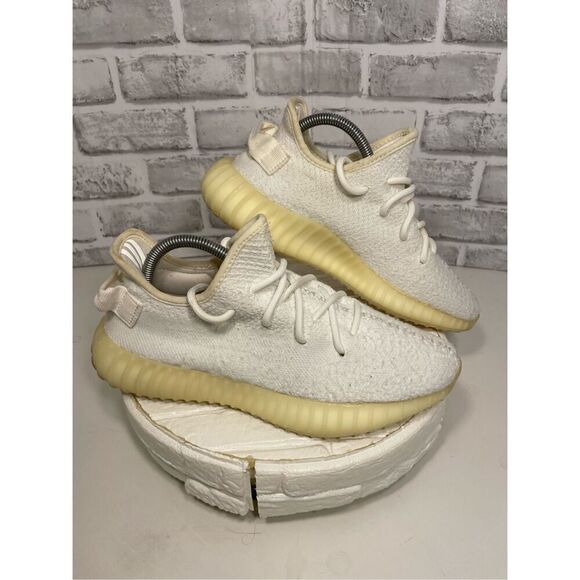 ADIDAS YEEZY BOOST 350 V2 USED SIZE 7 CREAM TRIPLE WHITE CP9366 for men main image 10